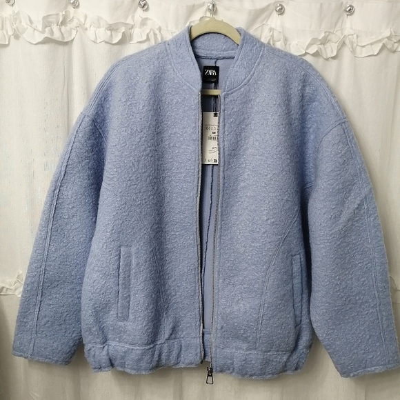 New Zara Oversized Bomber Jacket - Picture 3 of 5